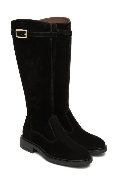 Nerogiardini Buckle Riding Boot In Black