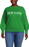 Lands
 End Drifter Jersey Crewneck Sweater