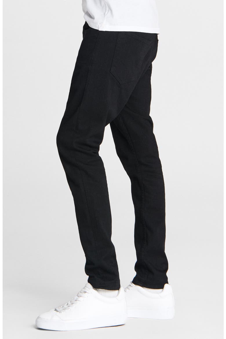 Fit 1 Skinny Fit Jeans, Alternate, color, BLACK