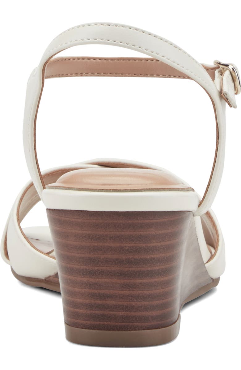 Easy Spirit Noya Wedge Sandal, Alternate, color, Ivory