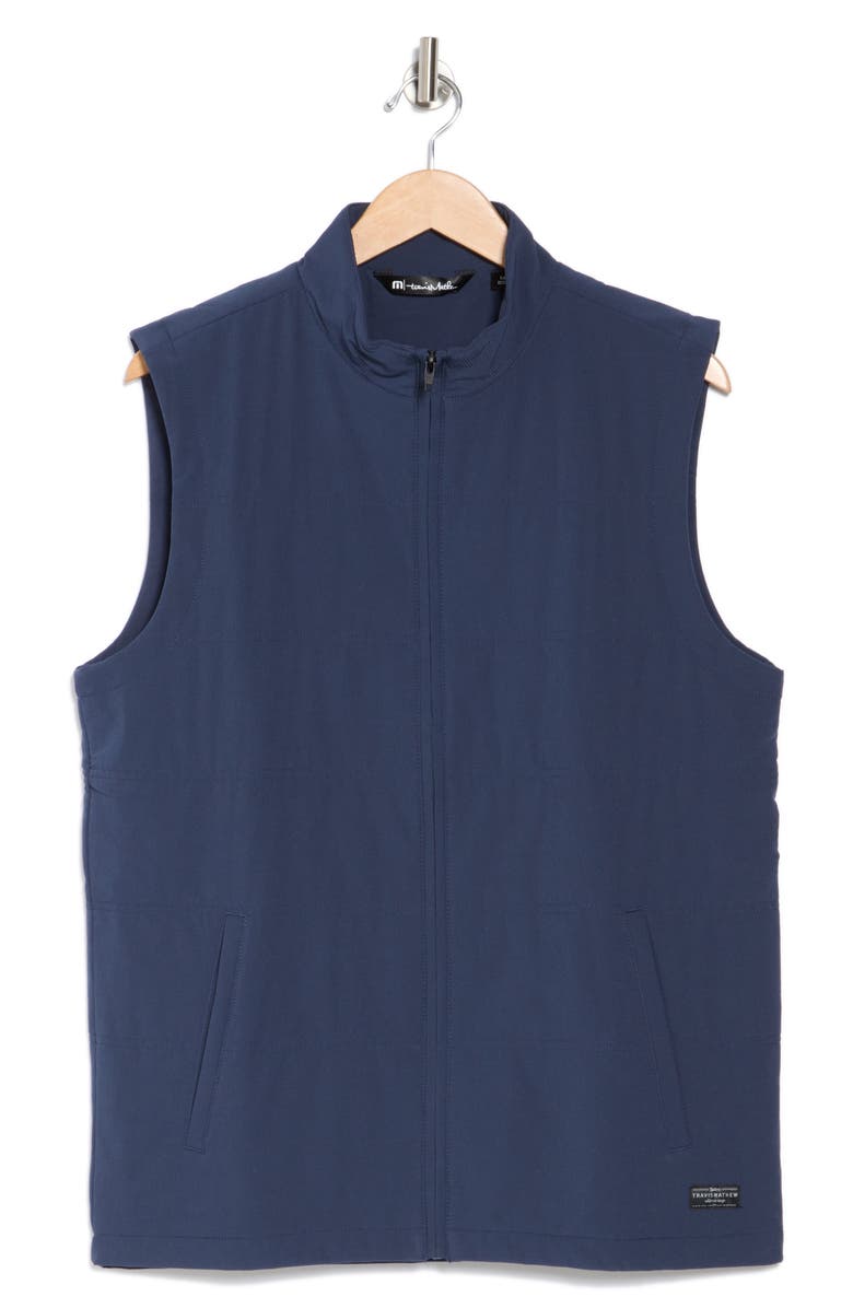 TravisMathew Interlude Puffer Vest, Alternate, color, Mood Indigo