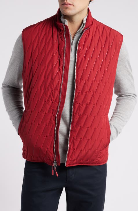 Red down vest mens online