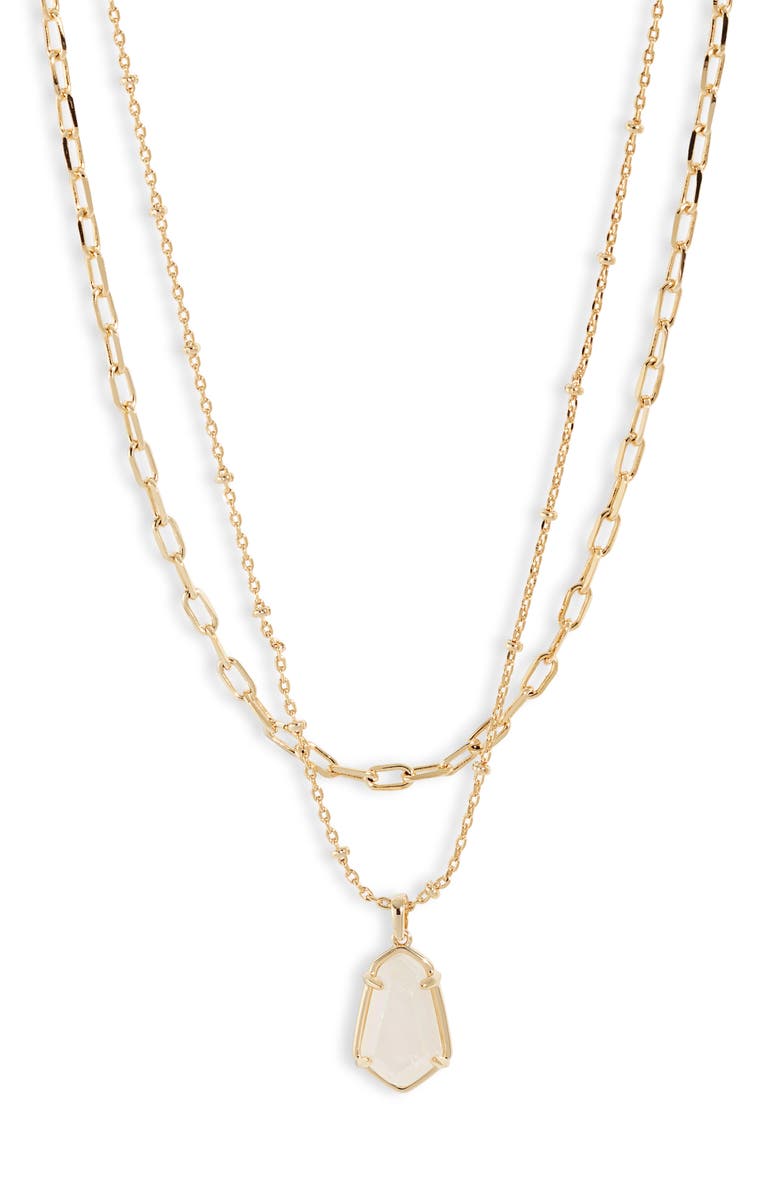 Kendra Scott Alexandria Layered Necklace, Main, color, 