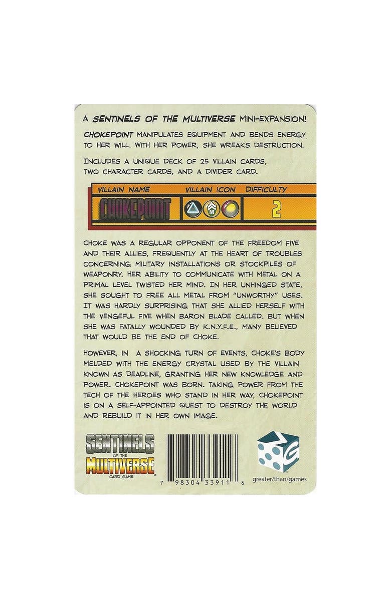 Greater Than Games Chokepoint Mini Expansion Character Expansion, Alternate, color, Multicolored