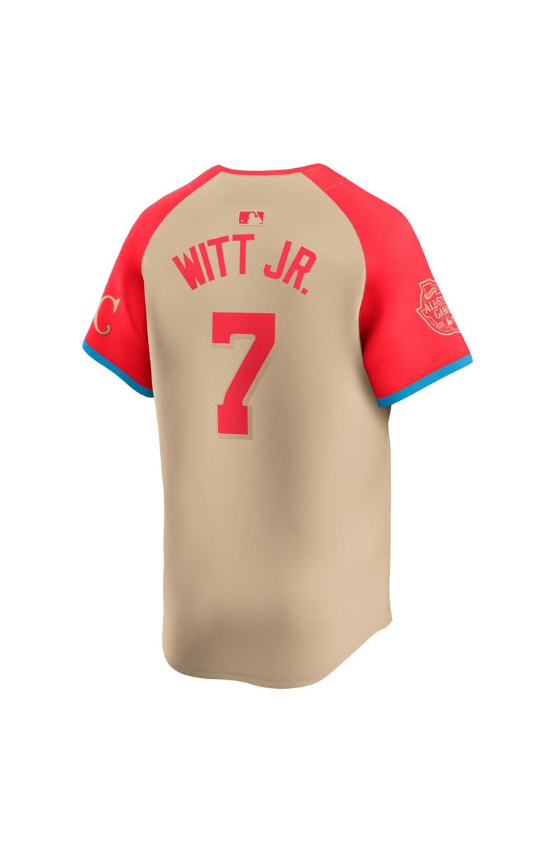 Nike Men's Nike Bobby Witt Jr. Cream American League 2024 MLB All-Star Game Limited Player Jersey, Alternate, color,