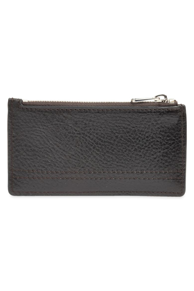 Gear Leather Card Holder Coin Purse, Alternate, color, ESPRESSO