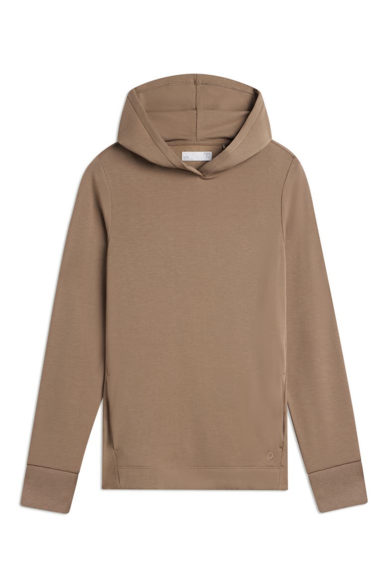 Lightweight Fleece Hoodie, Alternate, color, FOSSIL
