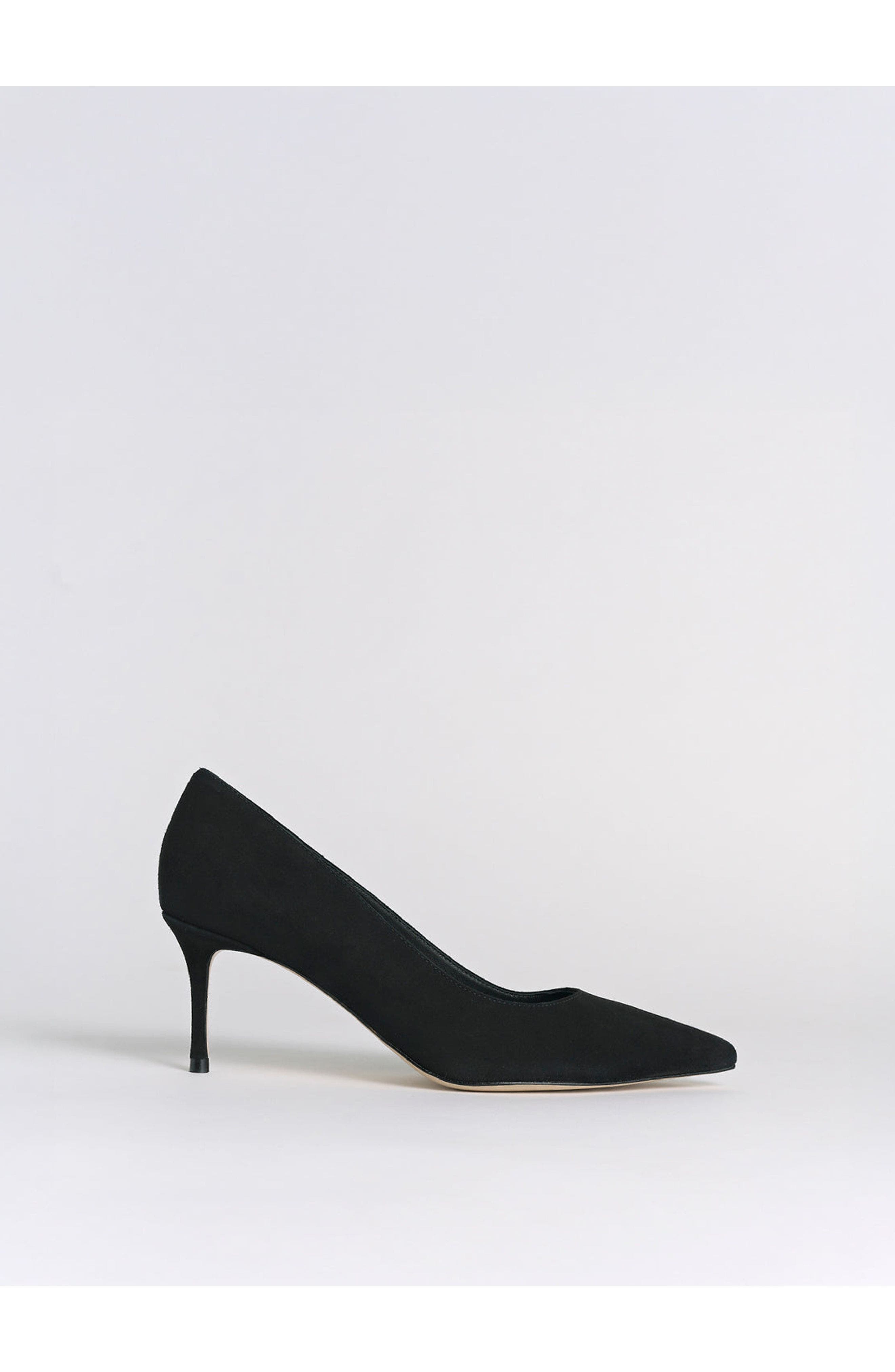 MARION PARKE Classic Pump 70 Suede, Main, color, Black