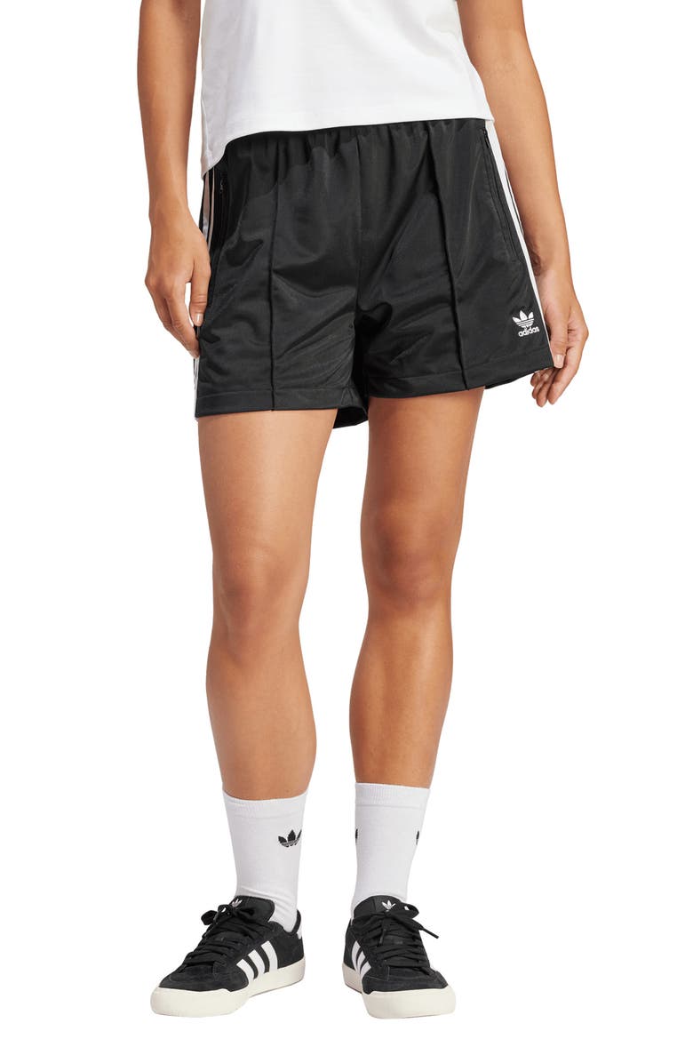 adidas Firebird Recycled Polyester Shorts, Main, color, Black