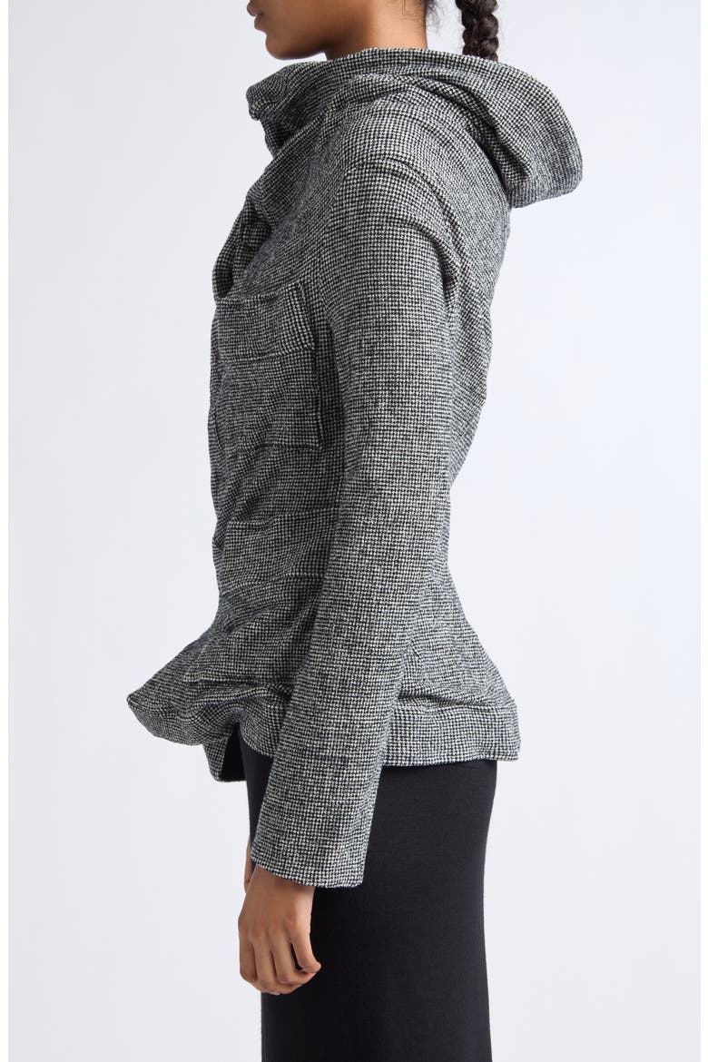 Twisted Wool Blend Jacket, Alternate, color, HOUNDSTOOTH