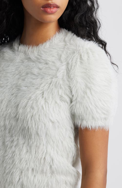 Bp. Fuzzy Metallic Sweater In Brown