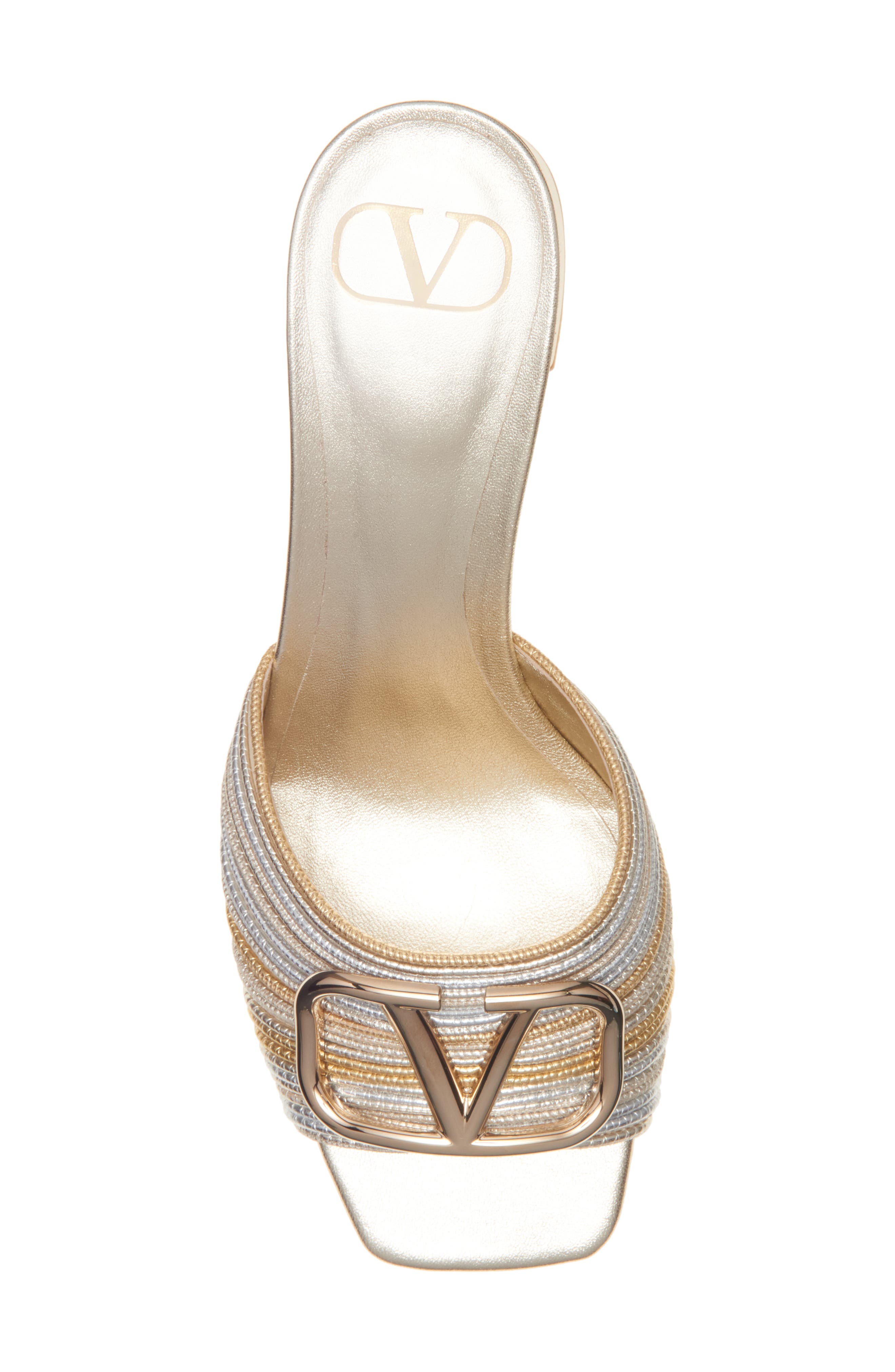 Valentino Garavani VLOGO Slide Sandal, Alternate, color, 
