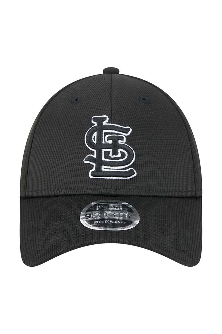 Men's New Era Black St. Louis Cardinals Pivot 9FORTY Adjustable Hat, Alternate, color, Black