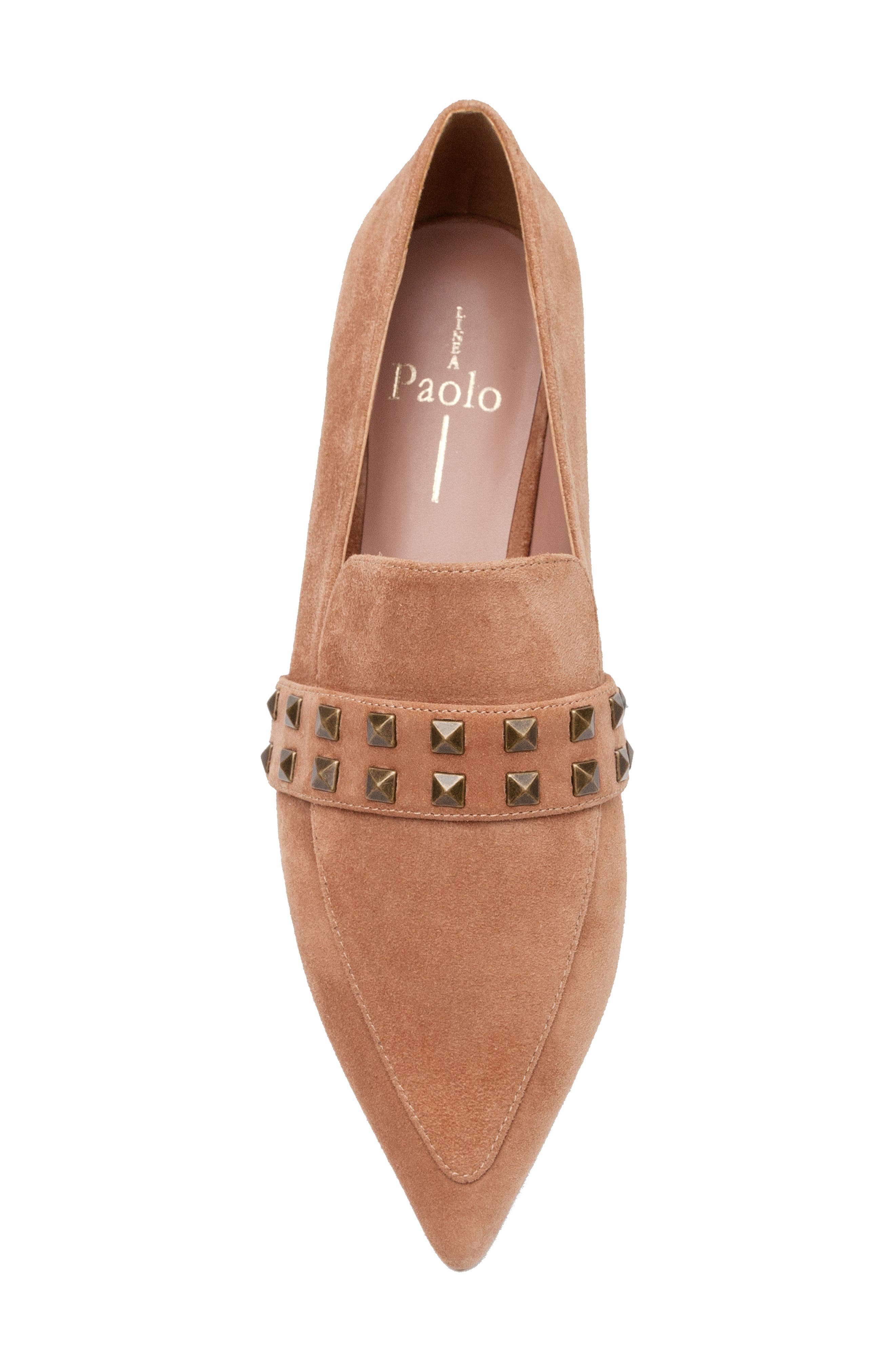 Linea Paolo Mylene Pointed Toe Flat, Alternate, color, Tan