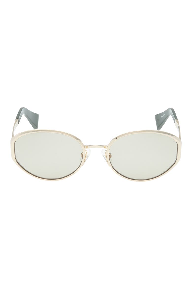 55mm Oval Sunglasses, Main, color, GOLD / OLIVE GREEN / OLIVE