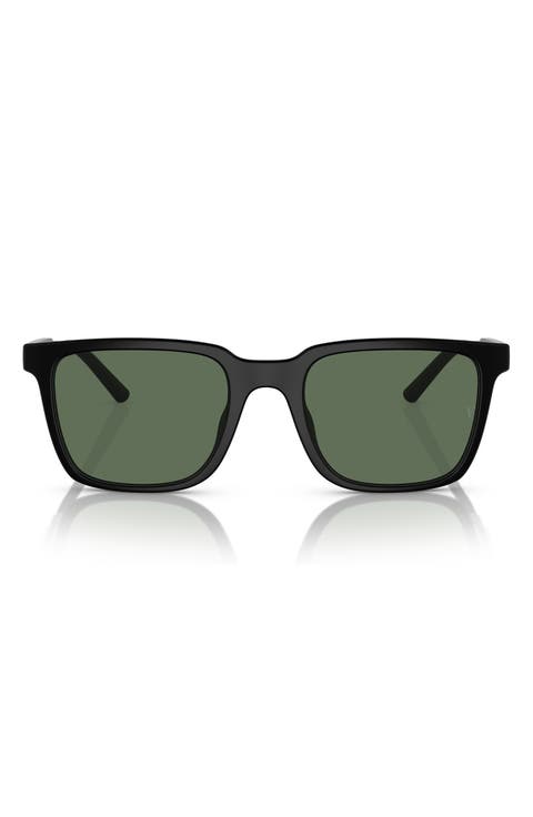 x Roger Federer Mr. Federer 52mm Polarized Rectangular Sunglasses