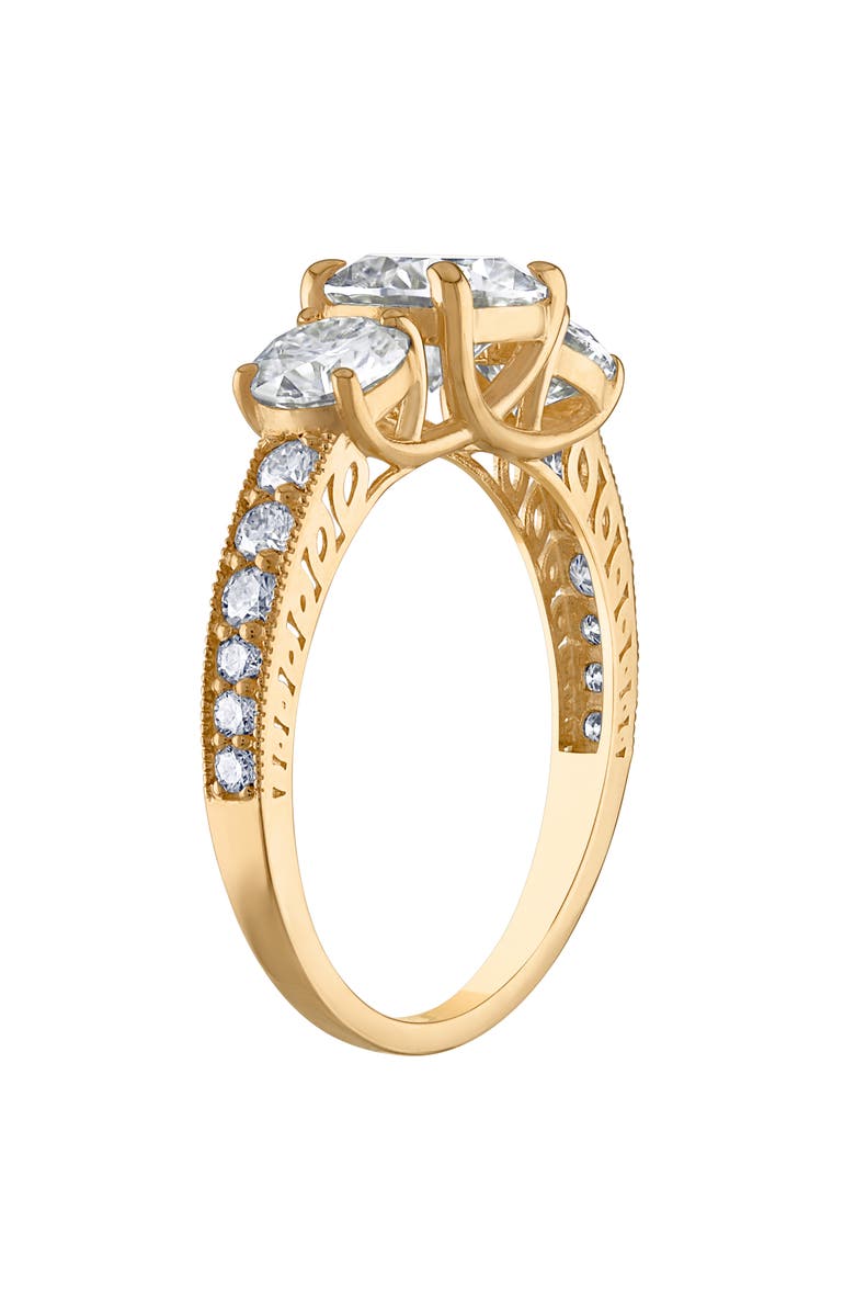 FUZION CREATIONS Moissanite Ring, Alternate, color, Yellow