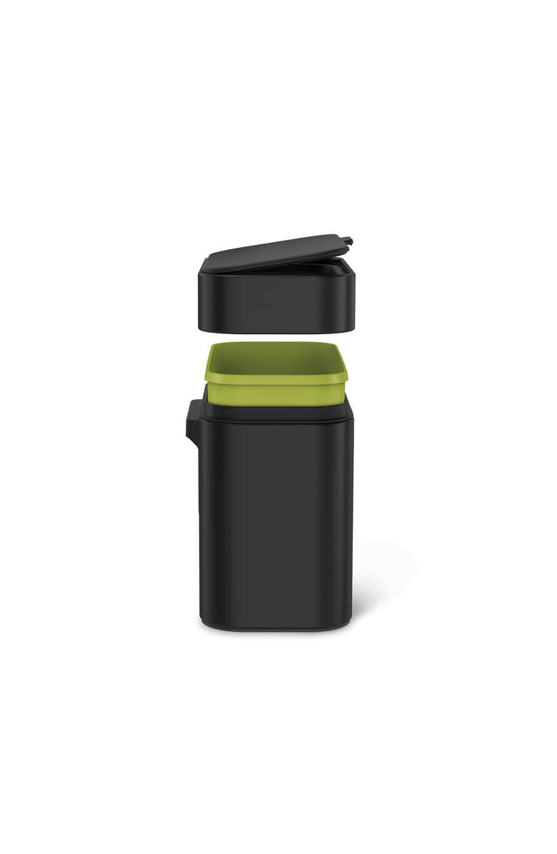 simplehuman 4L compost caddy, Alternate, color, Matte Black
