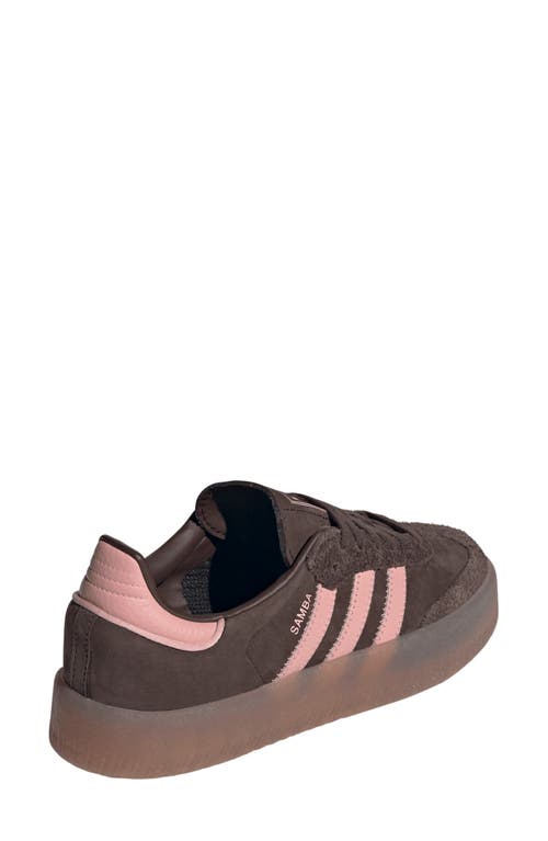 Adidas Originals Adidas Sambae Sneaker In Dark Brown/mauve/gum M2