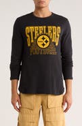 Junk Food NFL Steelers Classic Thermal Cotton Graphic T-Shirt