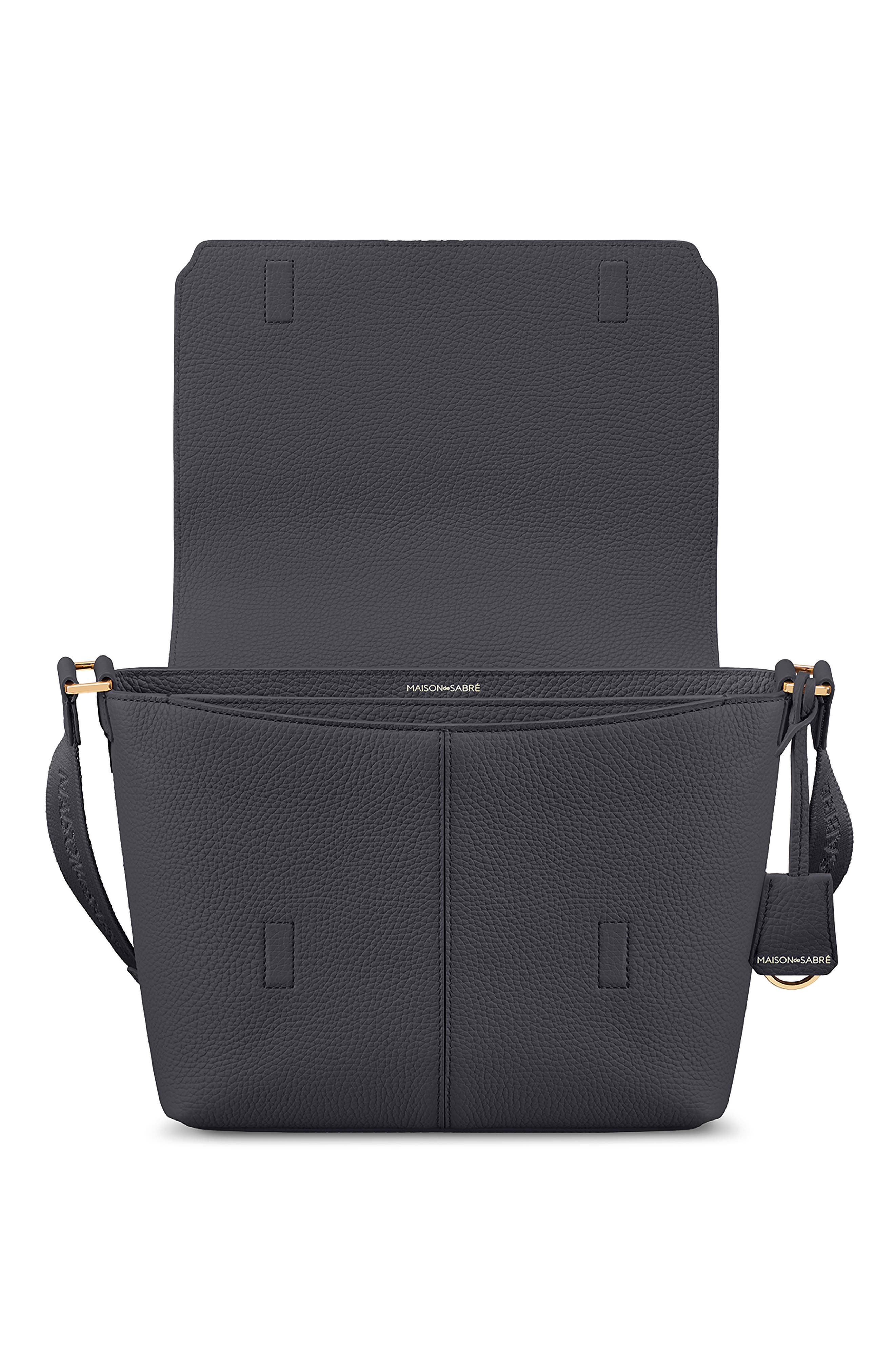 MAISON de SABRÉ The Medium Flaire Messenger Bag, Alternate, color, Graphite Grey
