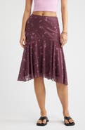 BP. Drop Waist Handkerchief Midi Skirt
