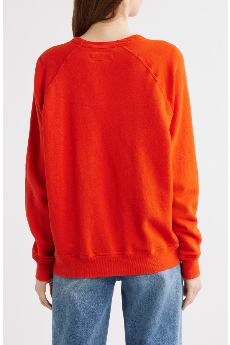 College French Terry Sweatshirt, Alternate, color, PERSIMMON