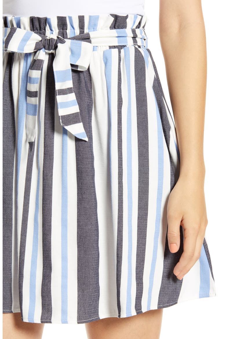 Alice Paperbag Waist Skirt, Alternate, color, NIGHT SKY STRIPES