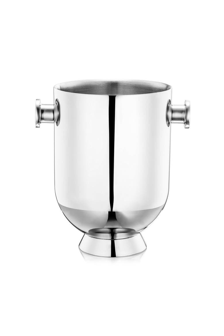 Trombone Champagne Bucket, Main, color, Silver
