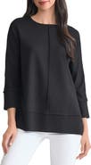 Jones New York Serenity Three Quarter Sleeve Knit Top