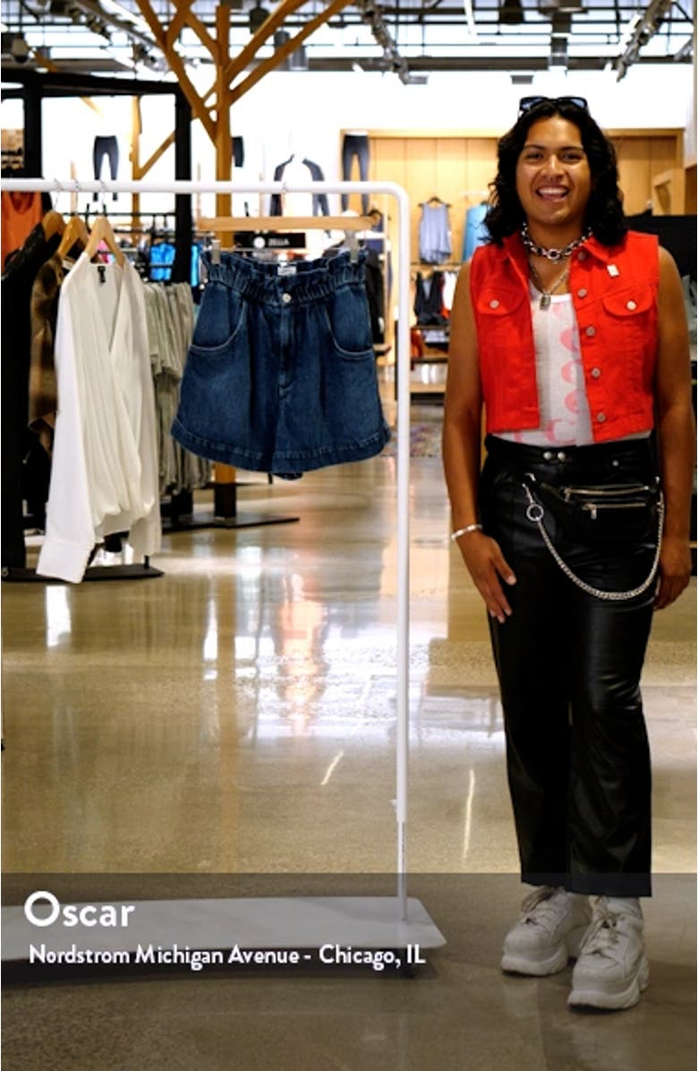 Titea High Waist Paperbag Shorts, sales video thumbnail