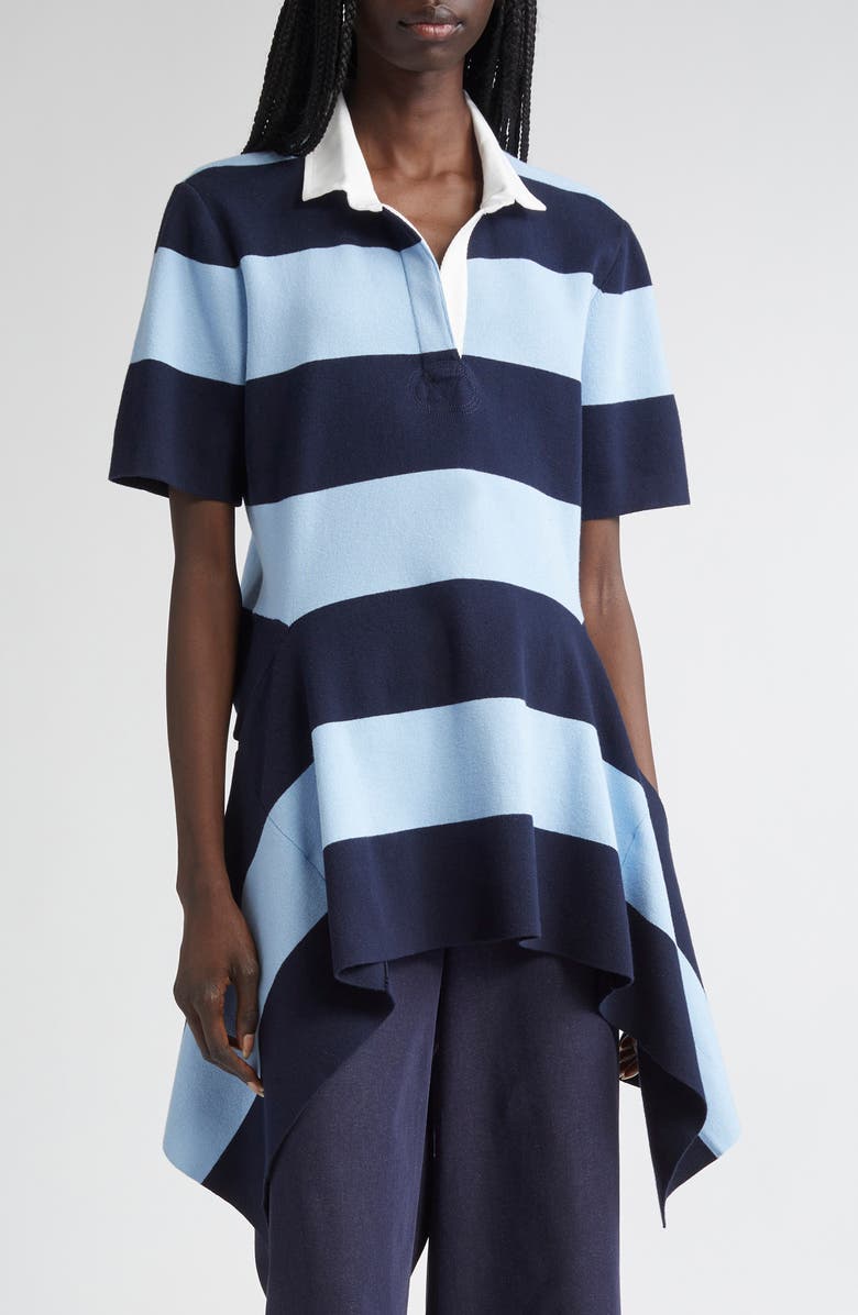 MONSE Stripe Cascade Rugby Polo, Main, color,