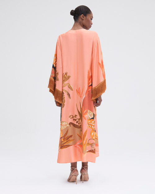 Patbo Bananier Caftan In Peach
