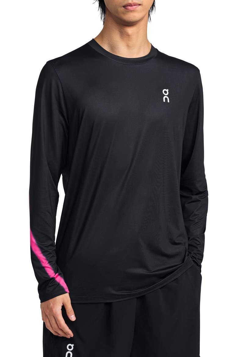 Court Long Sleeve Top, Main, color, BLACK