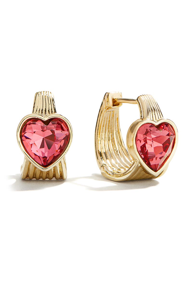 Alexandra Set of 2 Hoop & Front/Back Earrings, Alternate, color, PINK