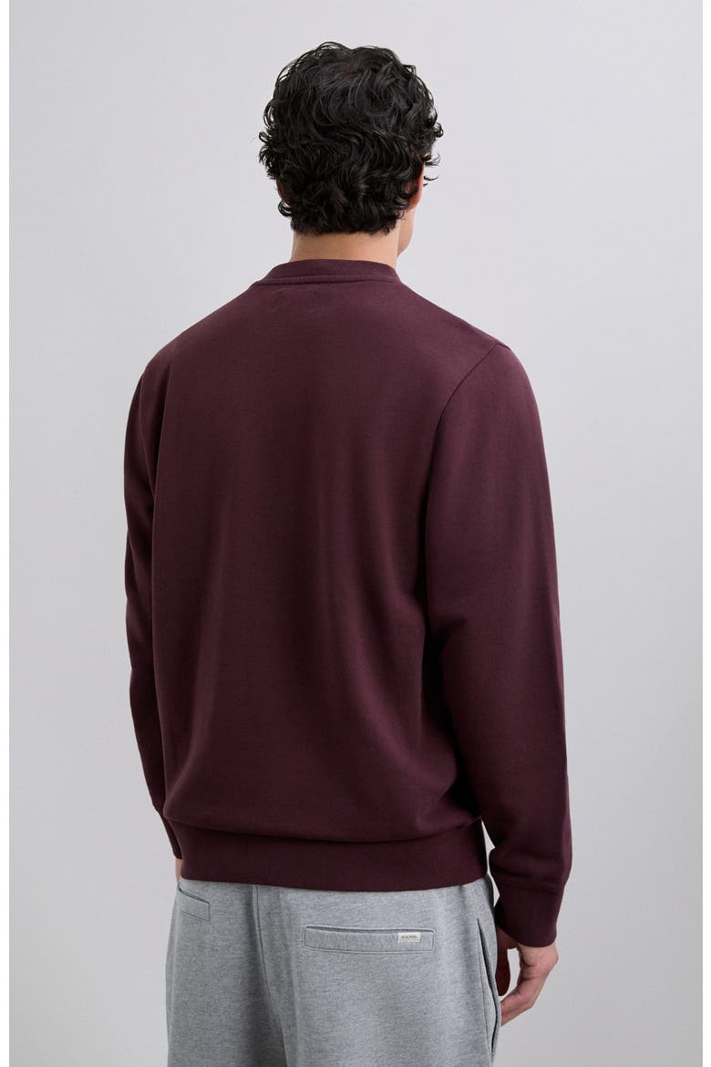 Fade Contrast Sweater, Alternate, color, Burgundy