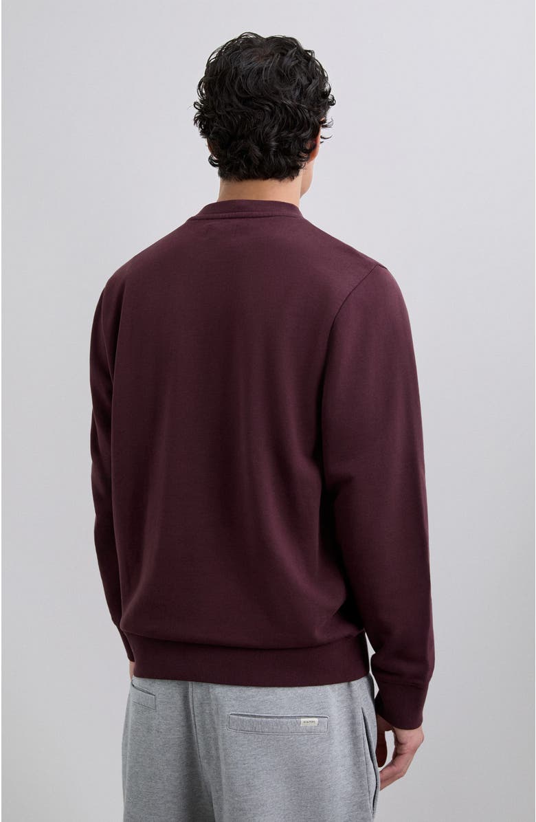 Scalpers Fade Contrast Sweater, Alternate, color, Burgundy