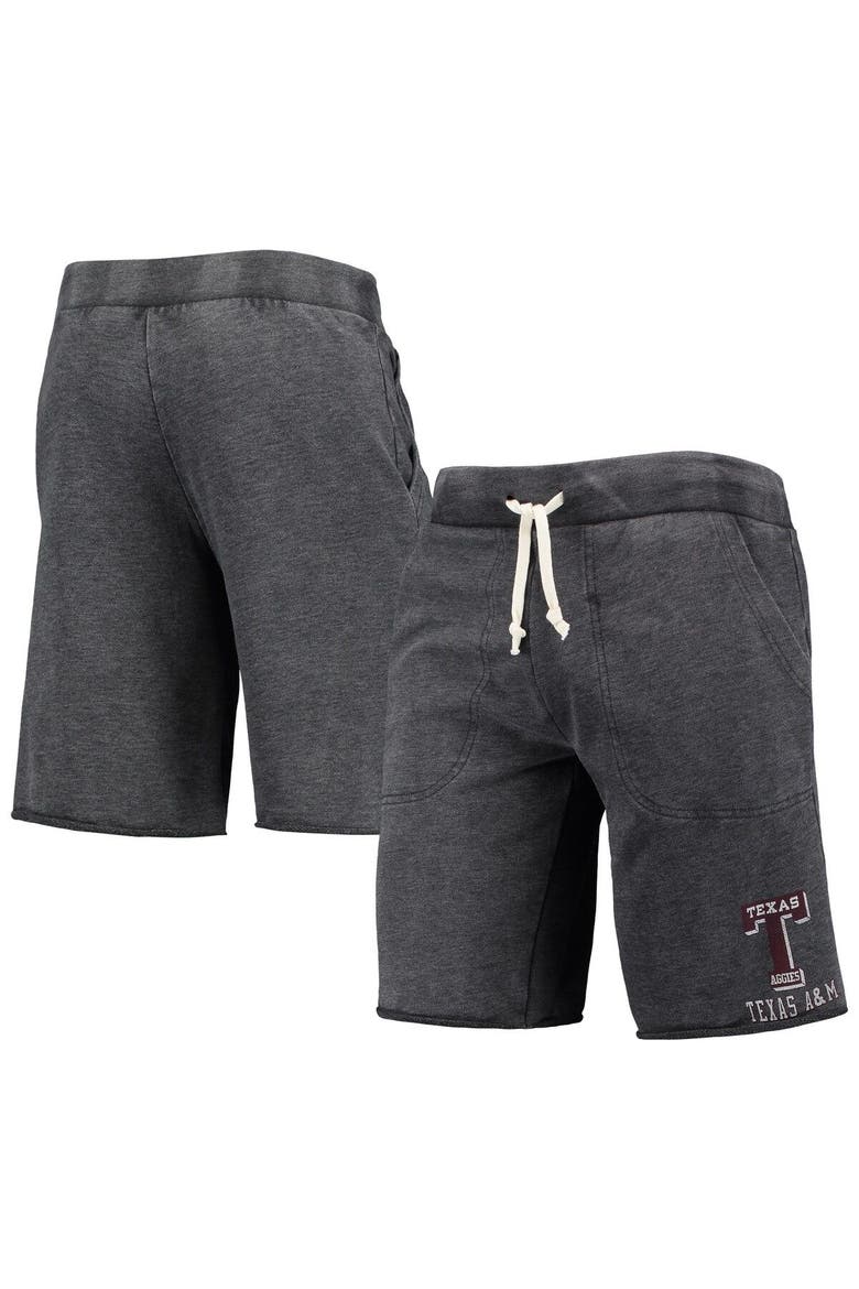 Men's Heathered Black Alternative Apparel Texas A&M Aggies Victory Lounge Shorts, Main, color, Heather Black