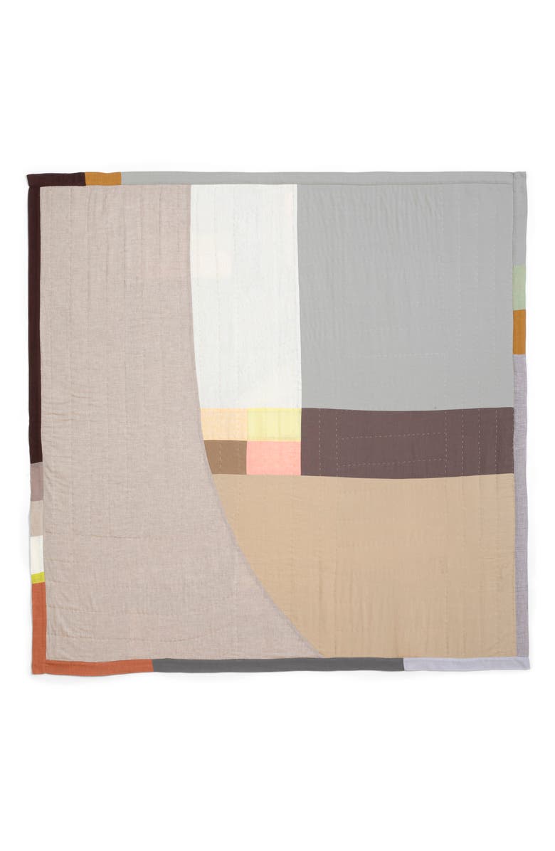 Thompson Street Studio Arc Cotton & Linen Blend Quilt, Alternate, color, 