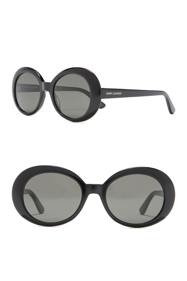 54mm Oval Sunglasses, Main, color, SMOKE SMOKE