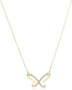 The Lovery Fine Jewelry Large Diamond Butterfly Cutout Necklace