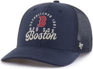 '47 Men's '47 Navy Boston Red Sox Pitstop Trucker Adjustable Hat
