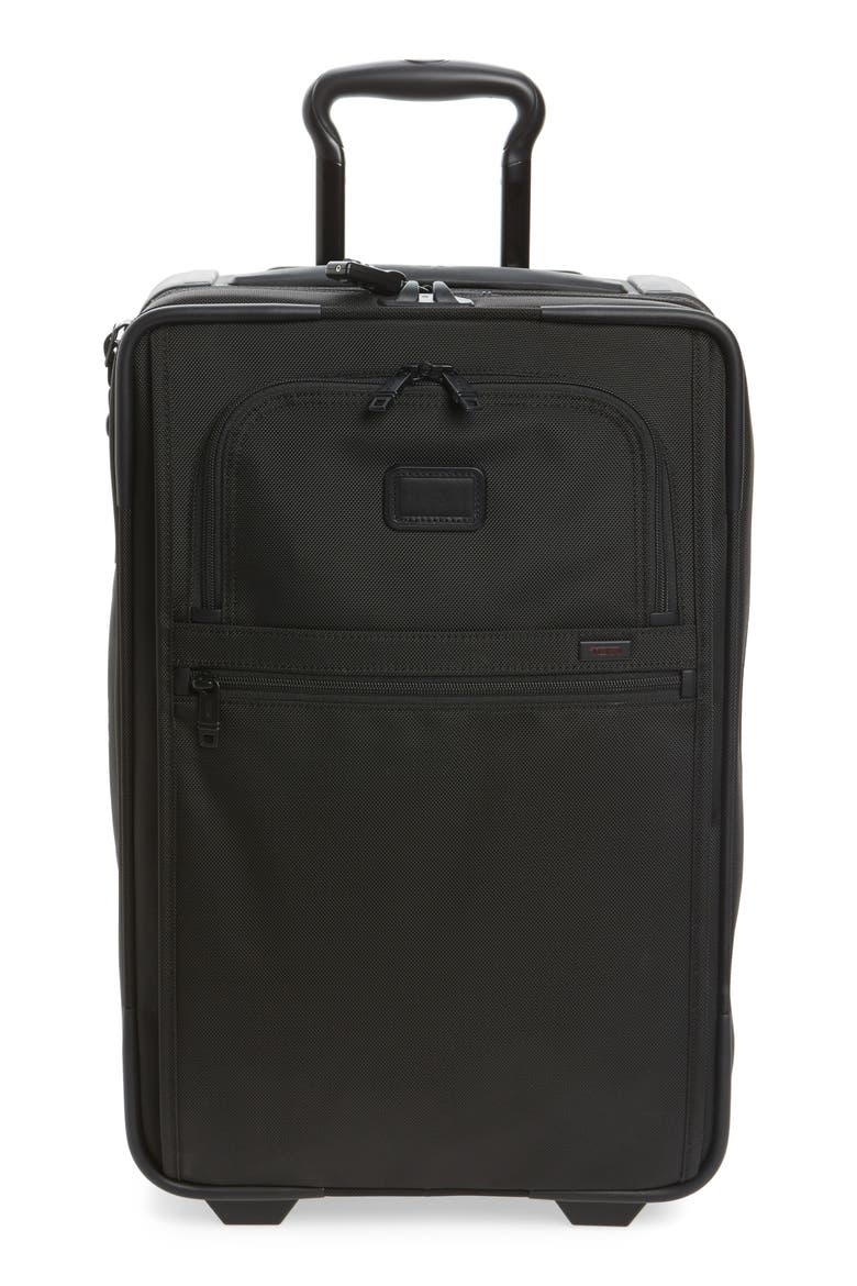 Alpha 2 22-Inch International Carry-On, Main, color, BLACK