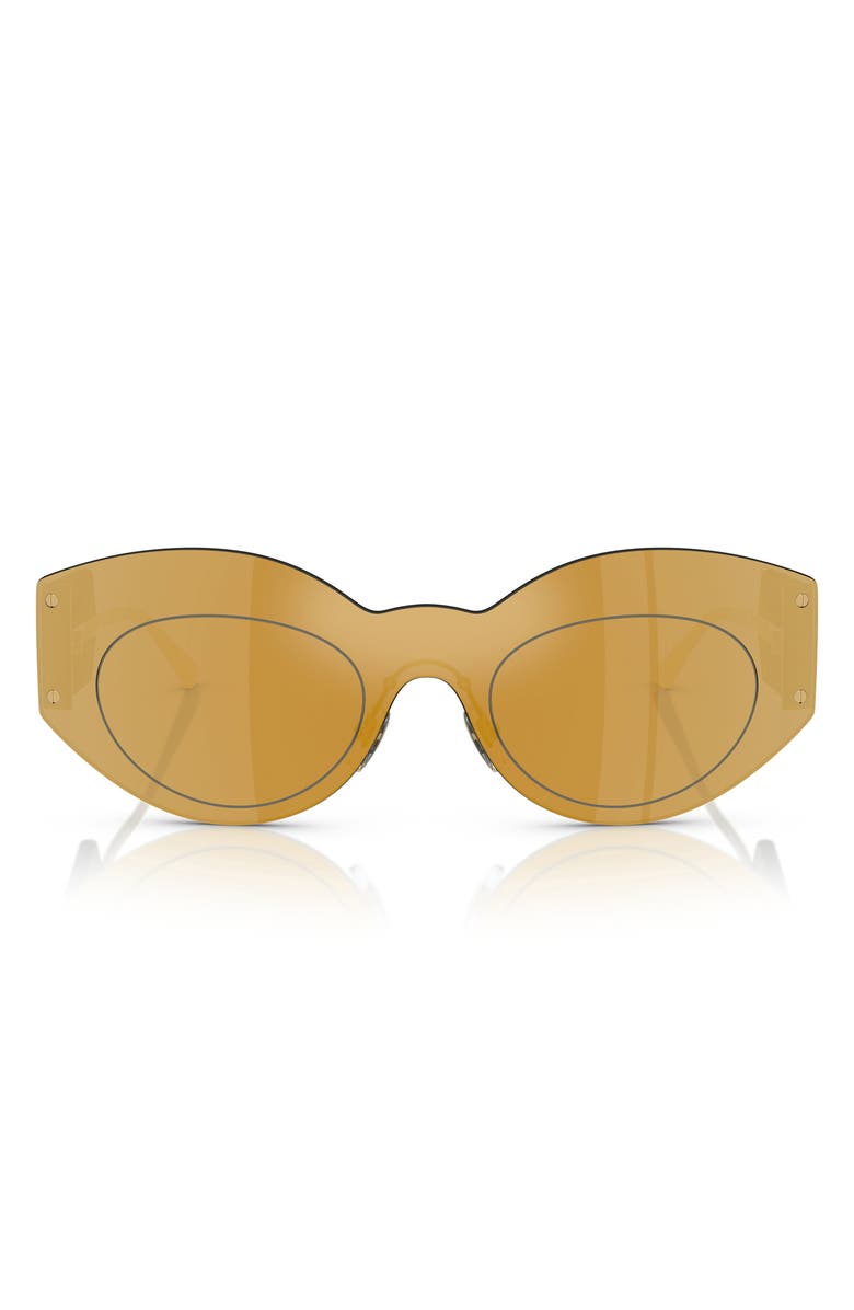 Versace 44mm Irregular Sunglasses, Main, color, Gold Mirror