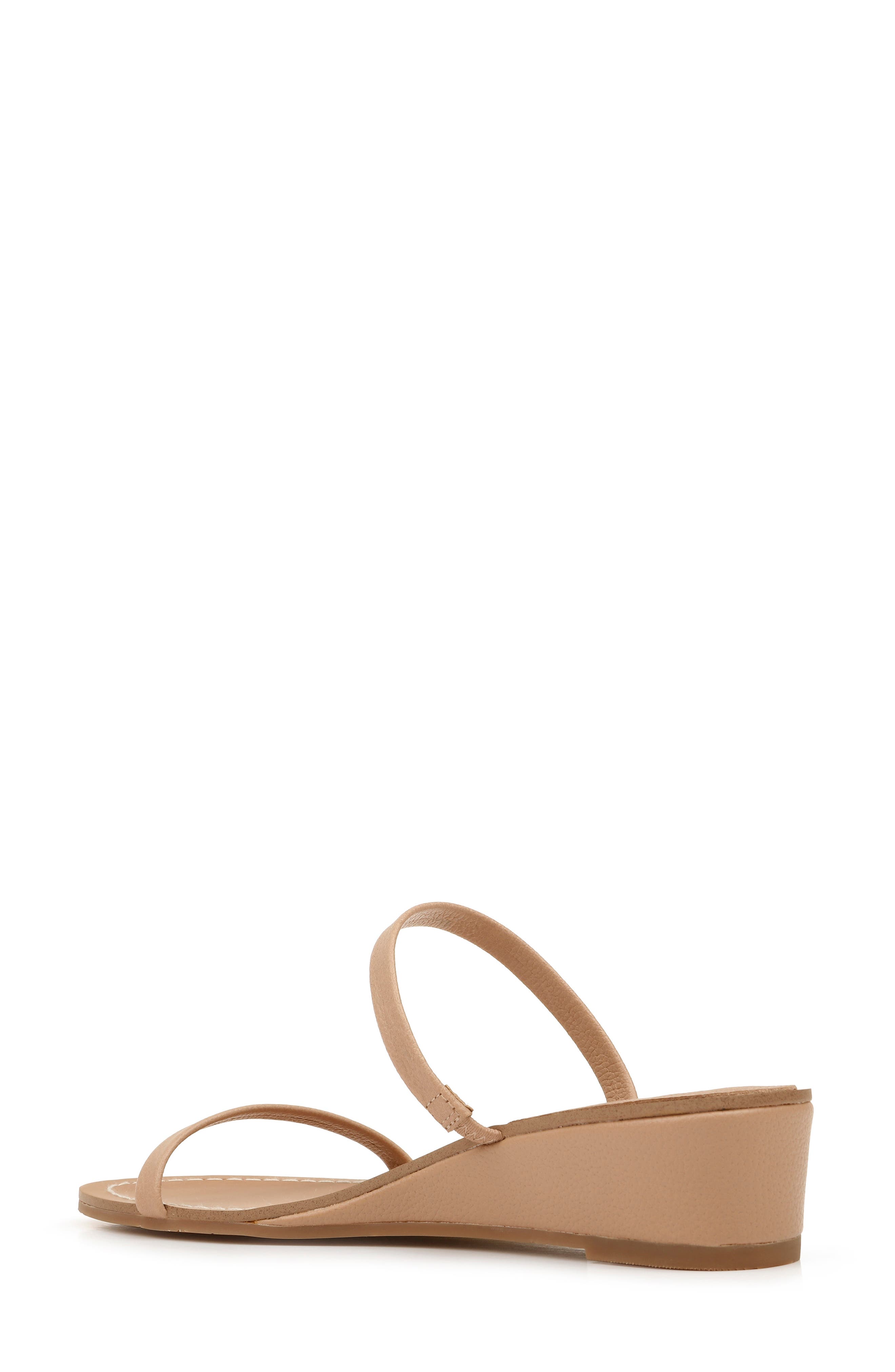 Melanie Wedge Slide Sandal, Alternate, color, WARM NUDE LEATHER