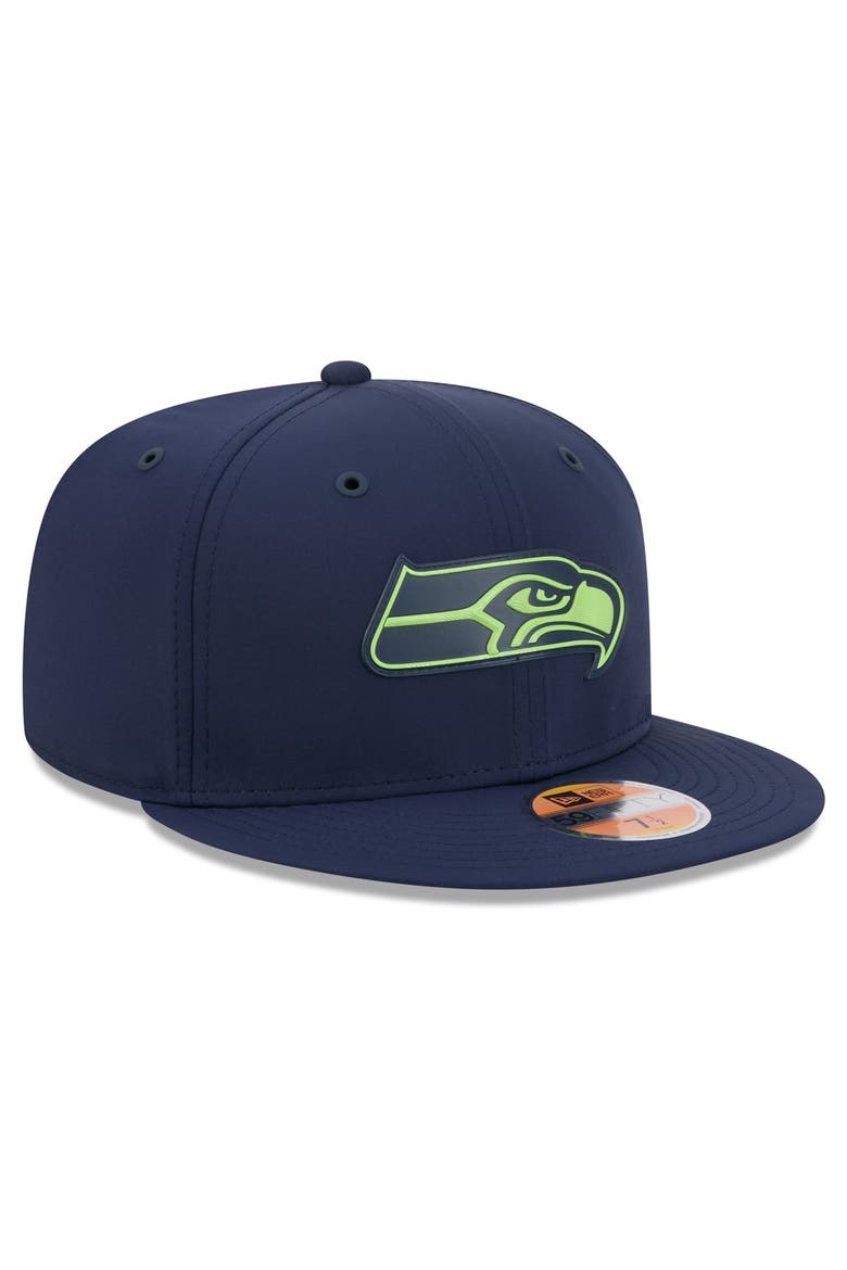 Men's New Era College Navy Seattle Seahawks 2026 Sideline 59FIFTY Fitted Hat, Alternate, color, College Navy