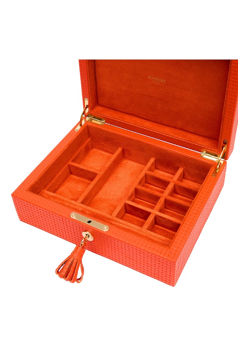 Charlotte Jewelry Box, Alternate, color, Orange