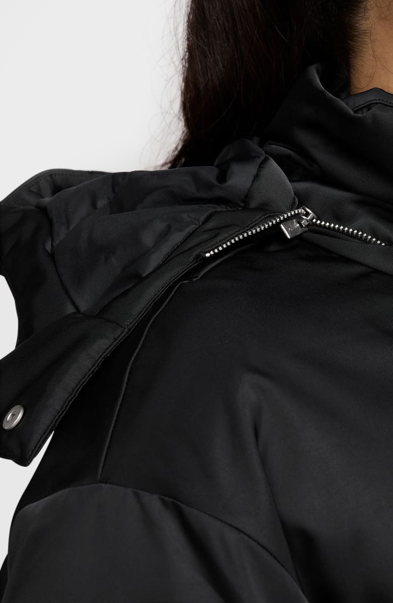 Jordan Flight Therma-FIT Down Parka with Removable Hood, Alternate, color, Black/ Black