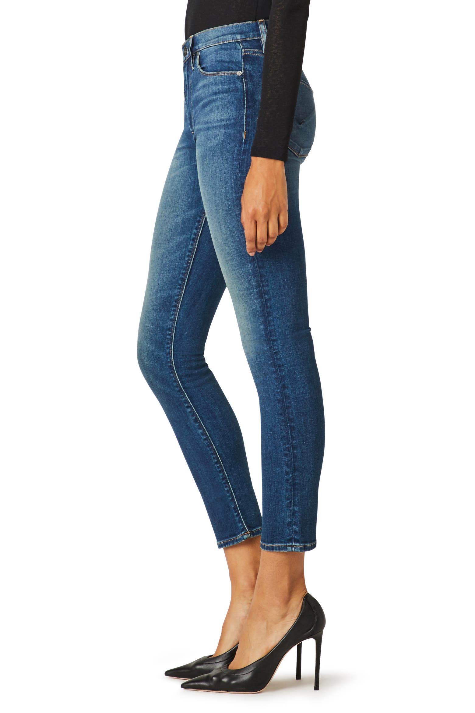 True Styles Barb Hudson Jeans Barbara High Waist Ankle Skinny Jeans (Women) | Nordstrom