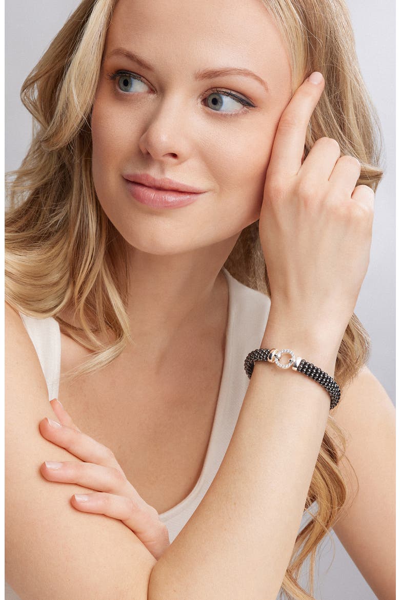 Black Caviar Bracelet, Alternate, color, BLACK/ SILVER/ GOLD